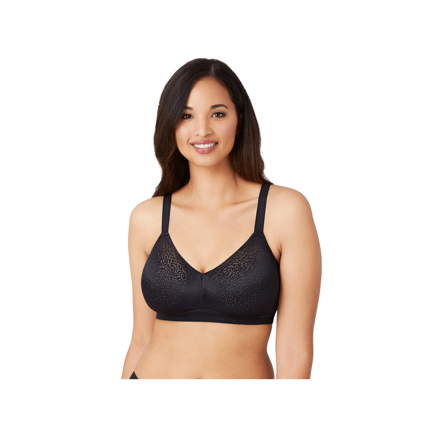 Back Appeal Wireless Bra in Black