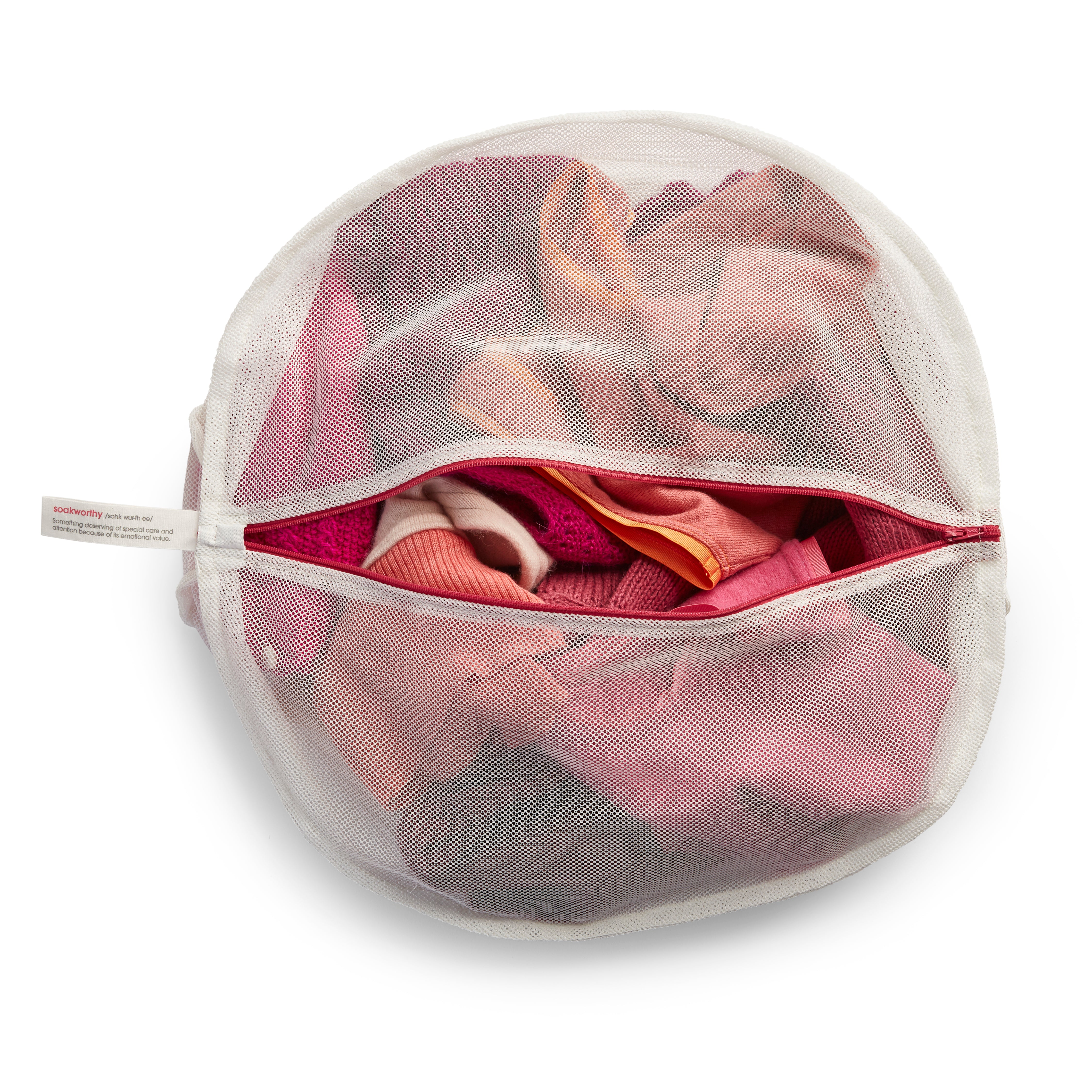 Eco Wash Bag shown full of items.