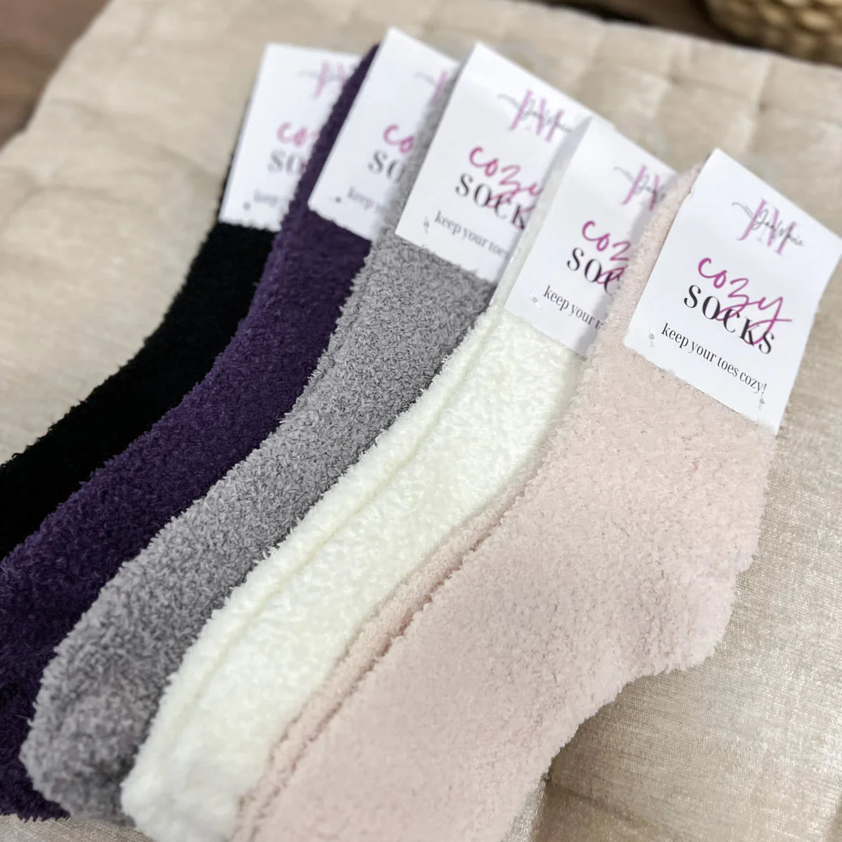 Cozy Chic 3 Pair Sock Set Espresso