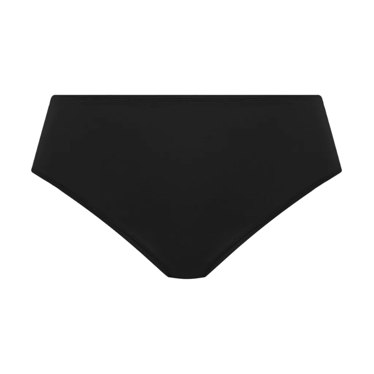 Elomi Smooth Brief in Black against a white background.