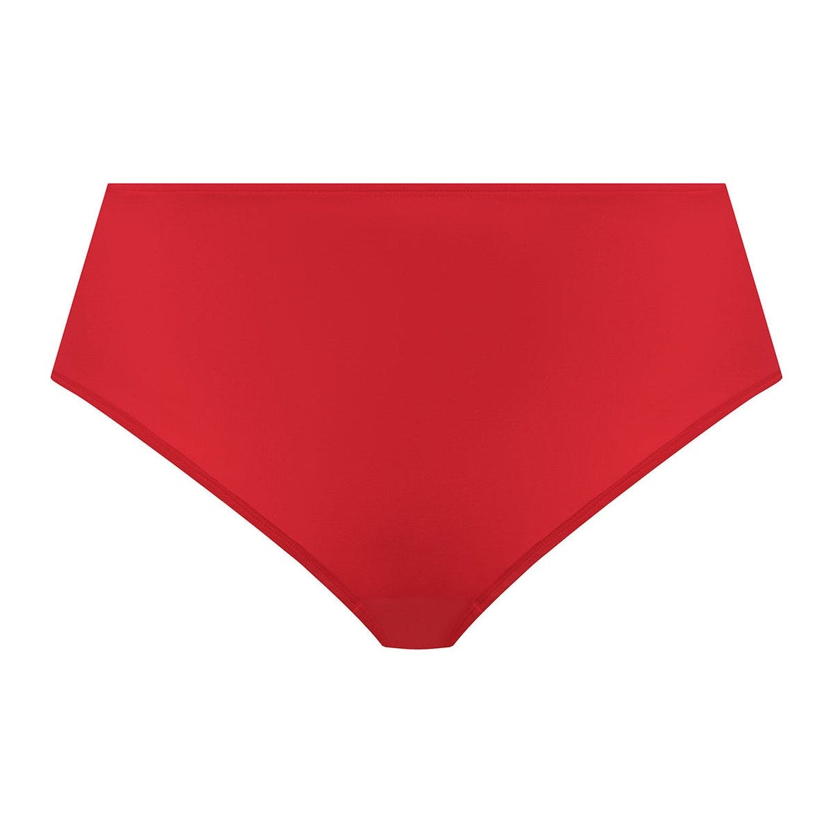 A red full brief underwear cut from a blend of TENCEL Modal and elastane fabric.