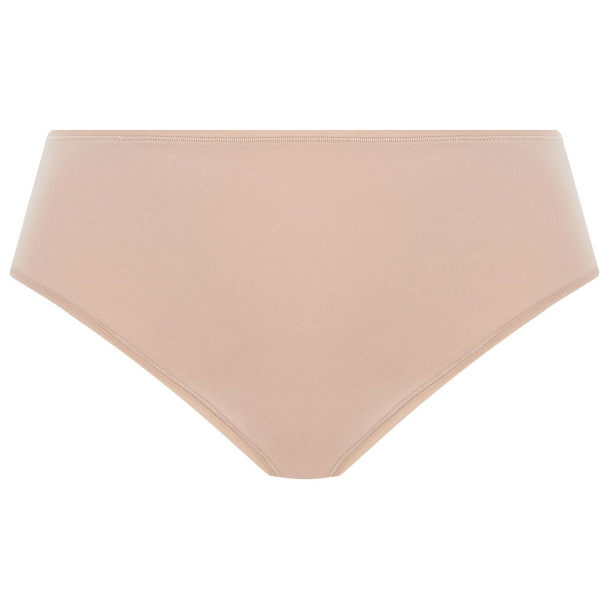 A beige full brief underwear made of a blend of TENCEL Modal and elastane, with a cotton lined gusset.