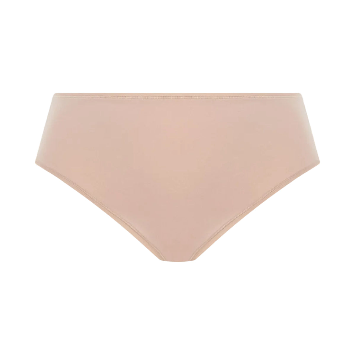 A beige full brief underwear made of a blend of TENCEL Modal and elastane, with a cotton lined gusset.