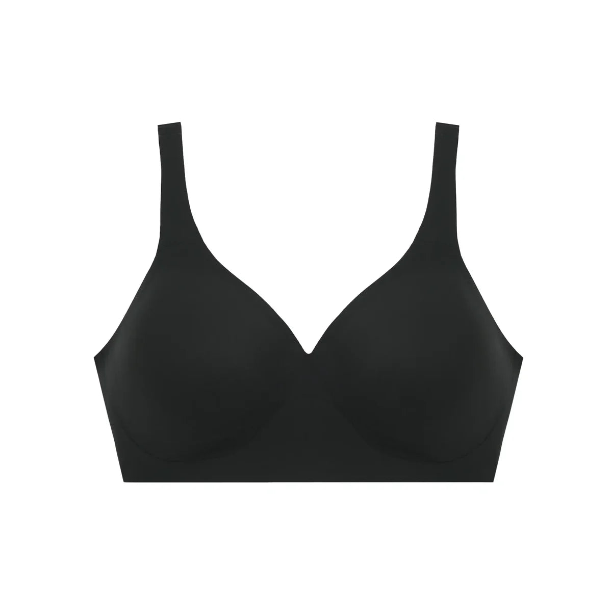 Evelyn & Bobbie Starlette Bra in Black against a white background.