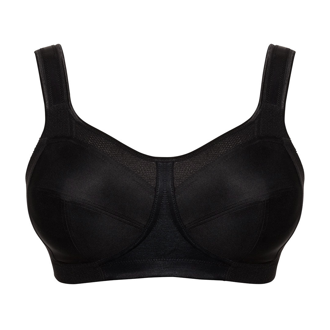 Black bra on a white background