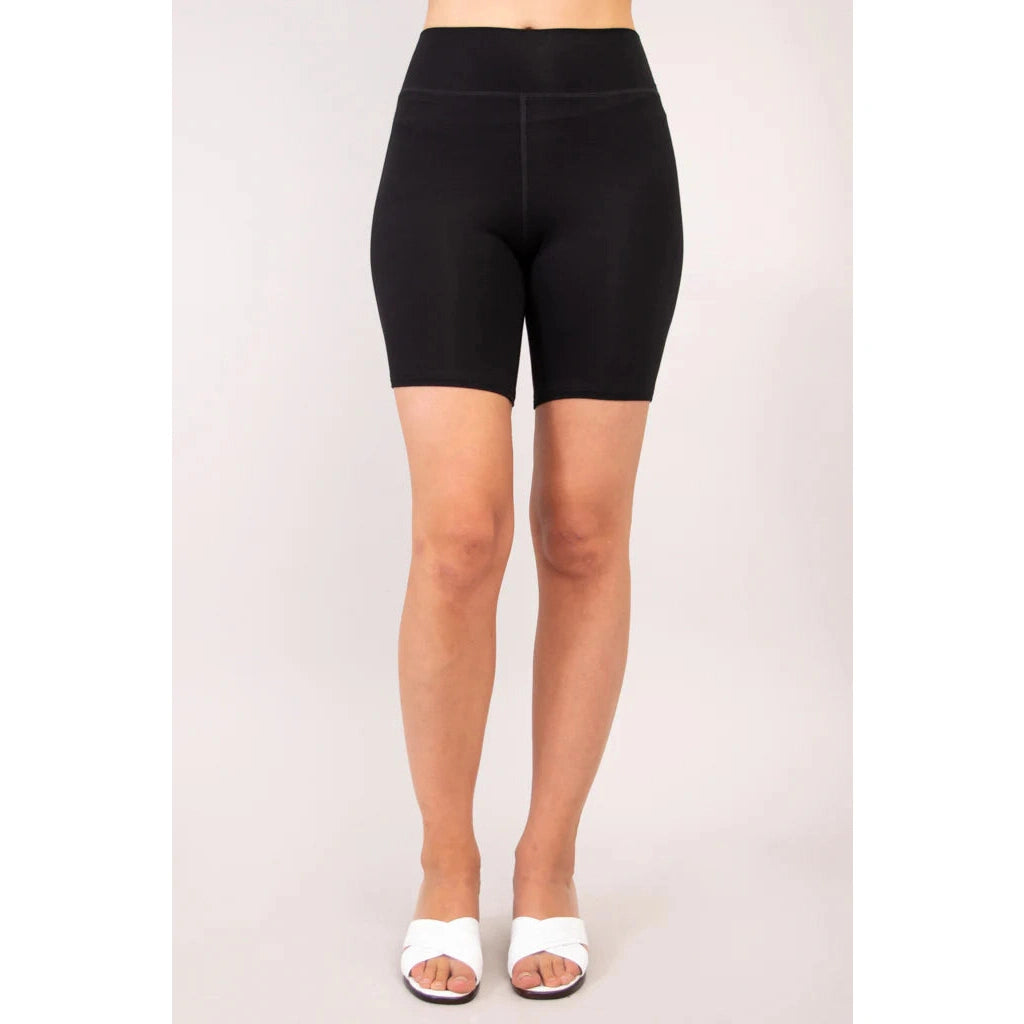 Blue Sky Hallie Undershorts in black shown on a model's legs against a white background, from the front view.