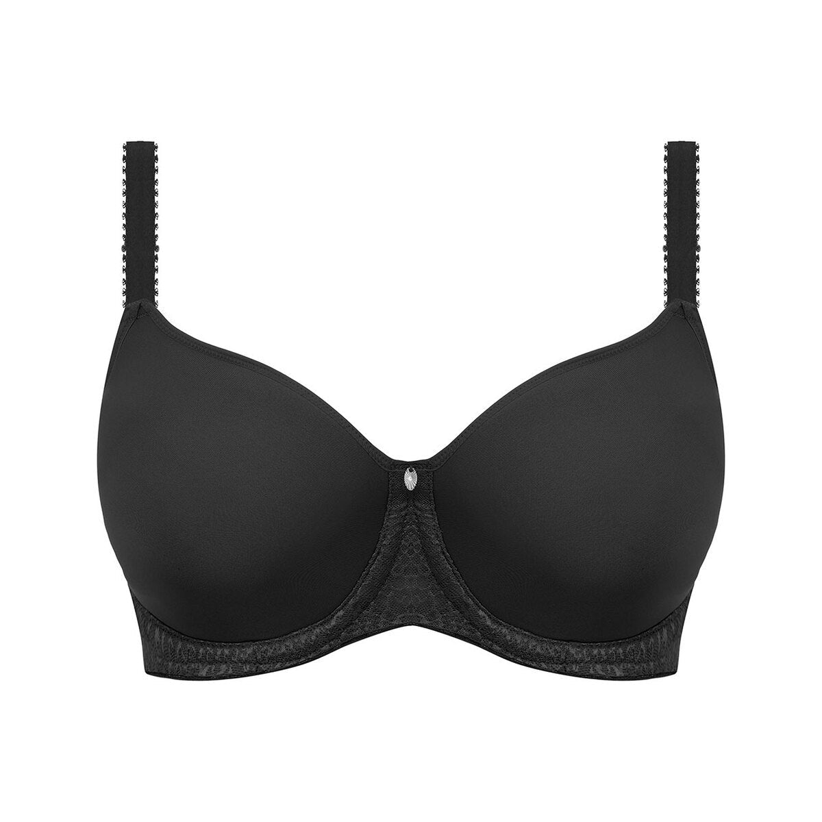 Fantasie Envisage Spacer Bra in Black shown on a white background.