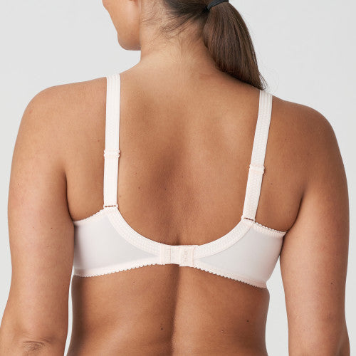 PrimaDonna Montara Full Cup Bra in Crystal Pink shown on model against white background, back view.