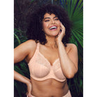 Elomi Morgan in Cameo Rose lifestyle image on model laughing. 