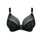 Matilda Plunge Bra in Black on white background. 