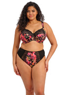Elomi Morgan in Hot House on model with matching underwear. 
