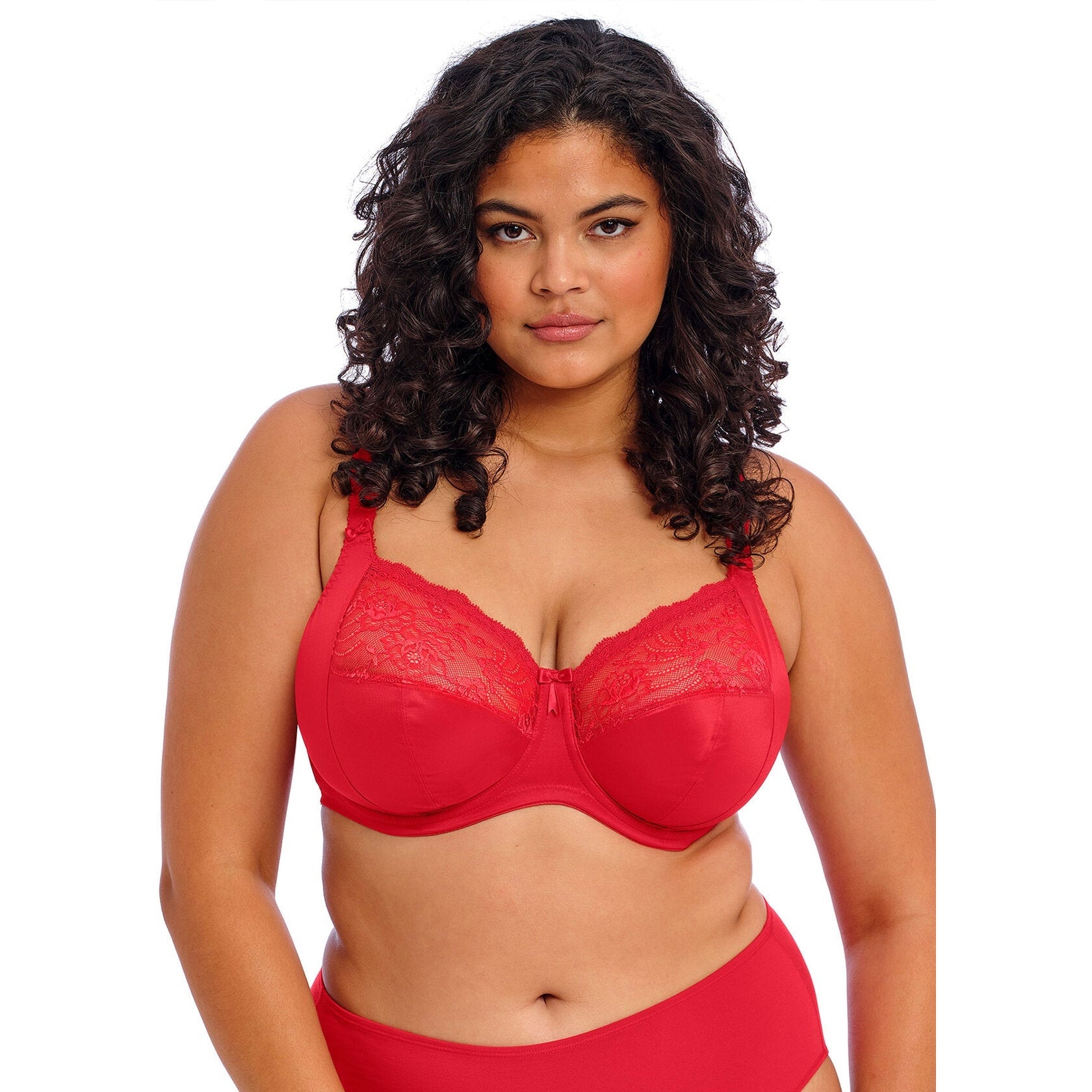 Elomi Morgan in Haute Red on Model