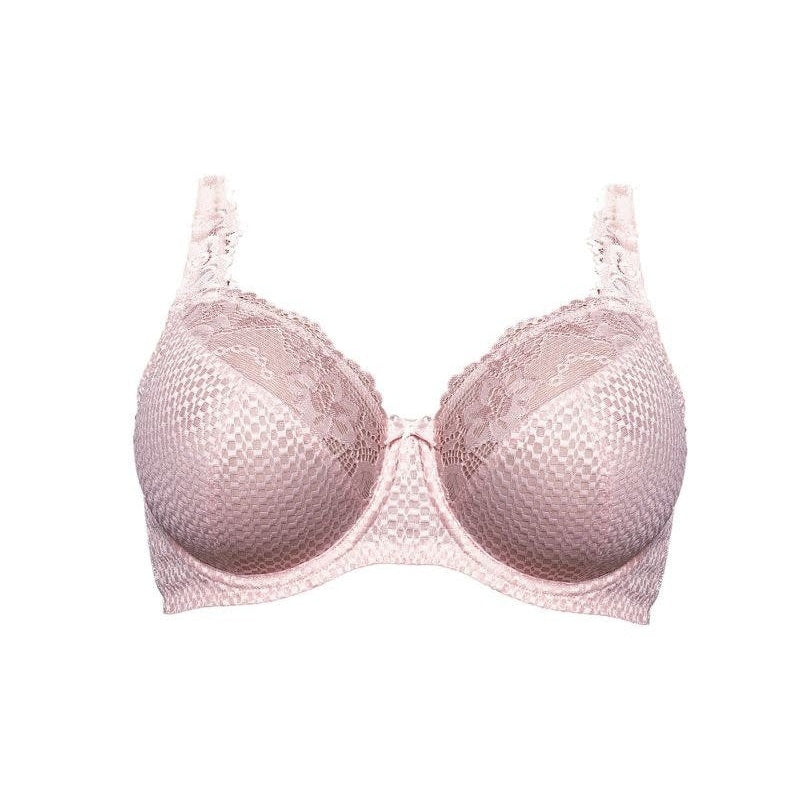 Serena Lace Bra in Sugar Rose on white background