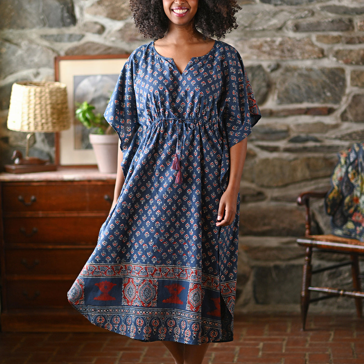 Rising Sun Caftan - Indigo – Bra Necessities