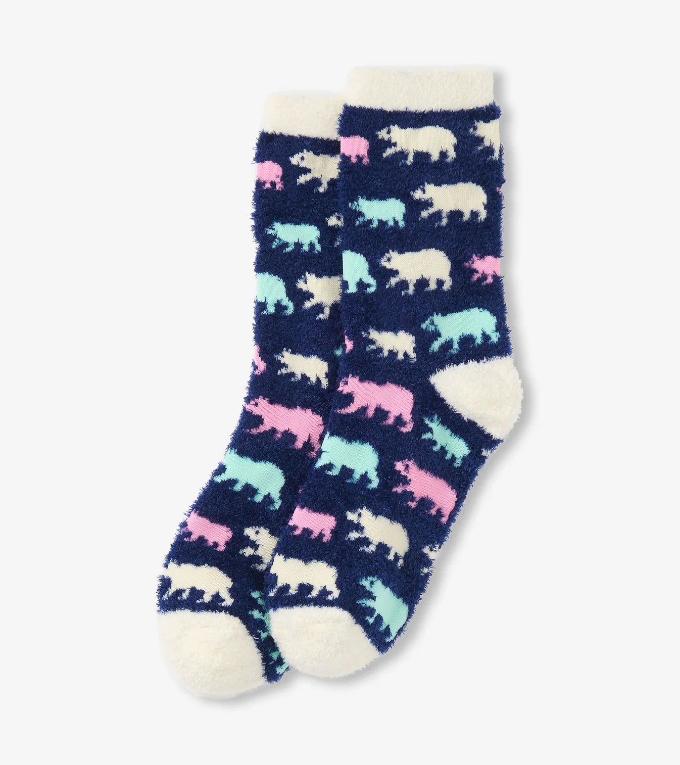 Sock with animal pattern on a white background