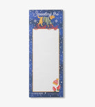 Notepad with cartoon dog design and text 'Sweating the Small Stuff' on a blue background