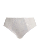 White lace underwear on a white background