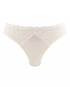 White lace brief on a white background