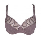 Patterned bra on a white background