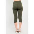 Blue Sky Riley Capris shown on a model against a white background from the back view. 