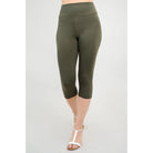 Blue Sky Riley Capris shown on a model against a white background from the front view. 