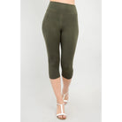 Blue Sky Riley Capris shown on a model against a white background from the front view. 