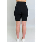 Blue Sky Robson Short in Black shown on a model against a white background, from the back view. 