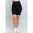 Blue Sky Robson Short in Black shown on a model against a white background, from the front view. 