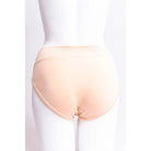 Blue Sky The Hipster panty in beige shown on a mannequin, from the back view. 