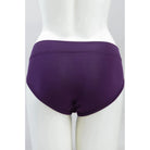 Blue Sky The Hipster panty in Royale Purple shown on a mannequin against a white background, from the back view. 