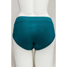 Blue Sky The Hipster panty in Teal shown on a mannequin, from the back view. 