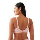 Back Appeal Seamless Bra in Rose Elegance shown on a model against a white background. 