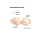 Wacoal Red Carpet Strapless Bra shown on white background with text pointing out key features of the bra's design. 